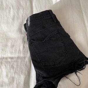 Madewell Black Jean Shorts